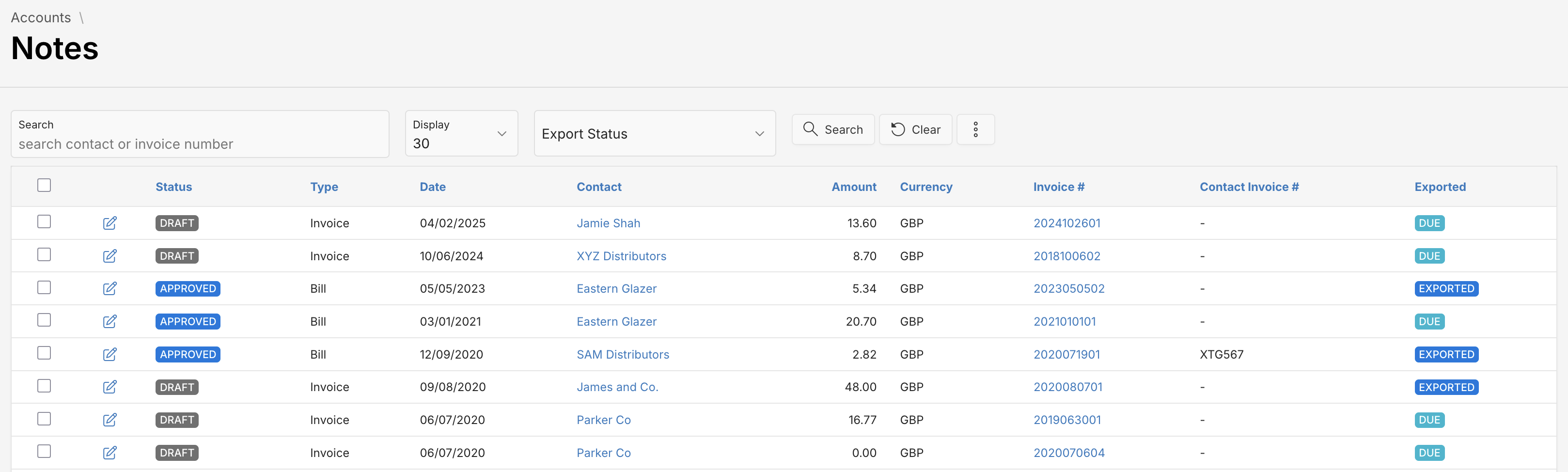 Notes Dashboard